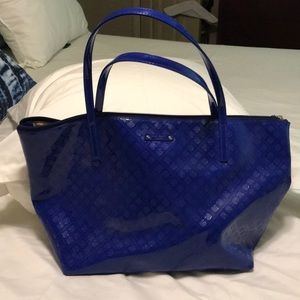 Kate Spade Royal Blue Polyvinyl purse